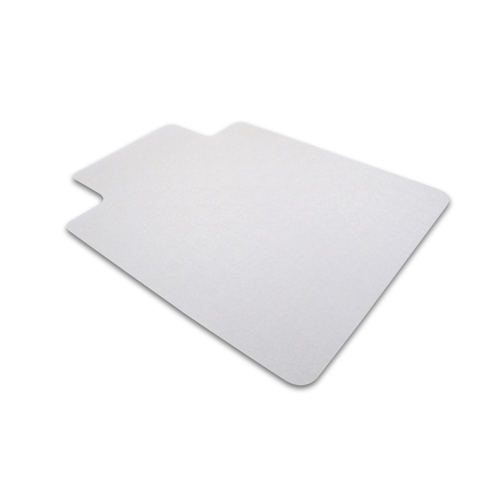 Cleartex Advantagemat PVC Clear Chairmat for Hard Floor, Rectangular with Front Lipped Area for Under Desk Protection (36" X 48"). Picture 1