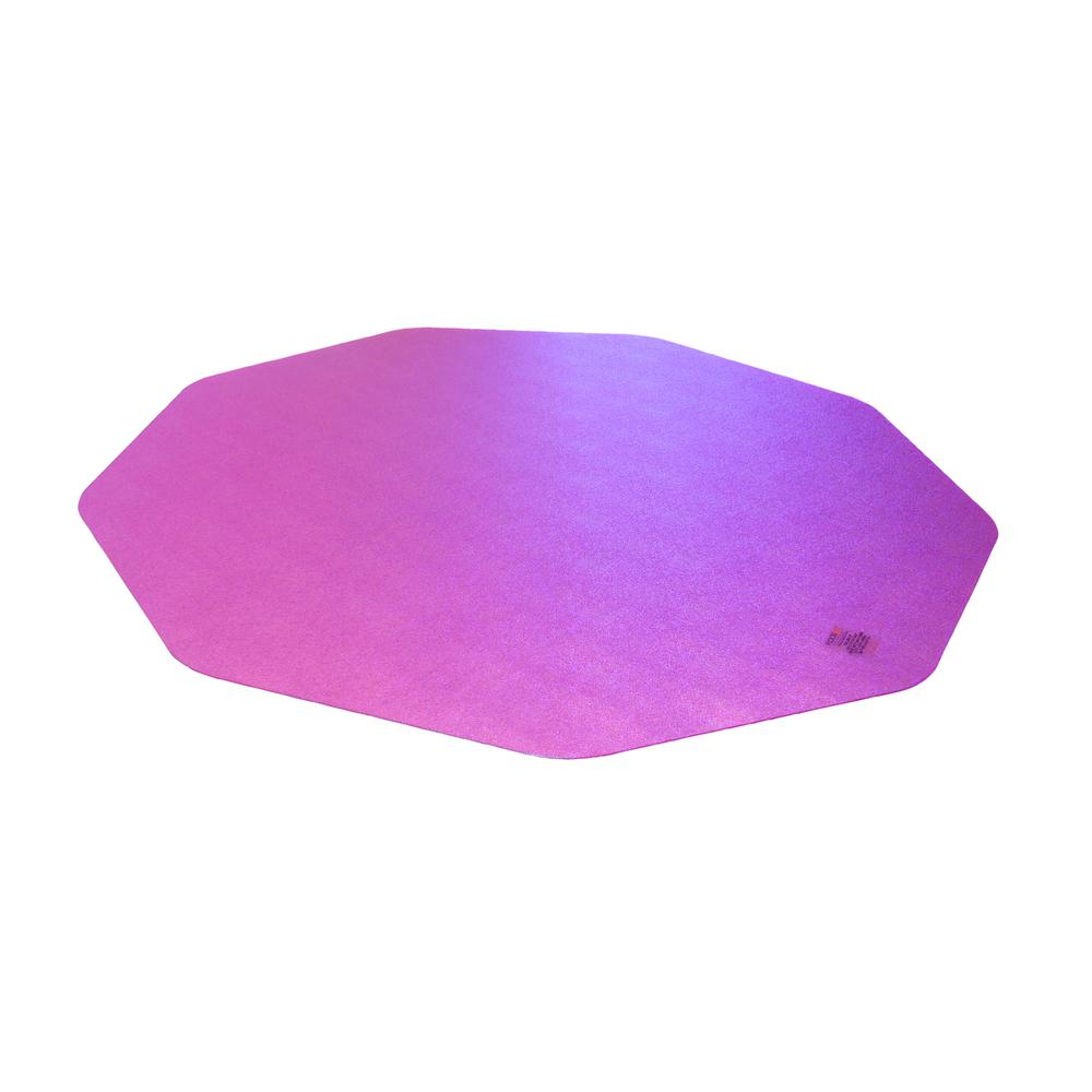 Cleartex 9Mat Ultimat Polycarbonate Chairmat for Hard Floor in Cerise Pink (38" X 39"). Picture 9