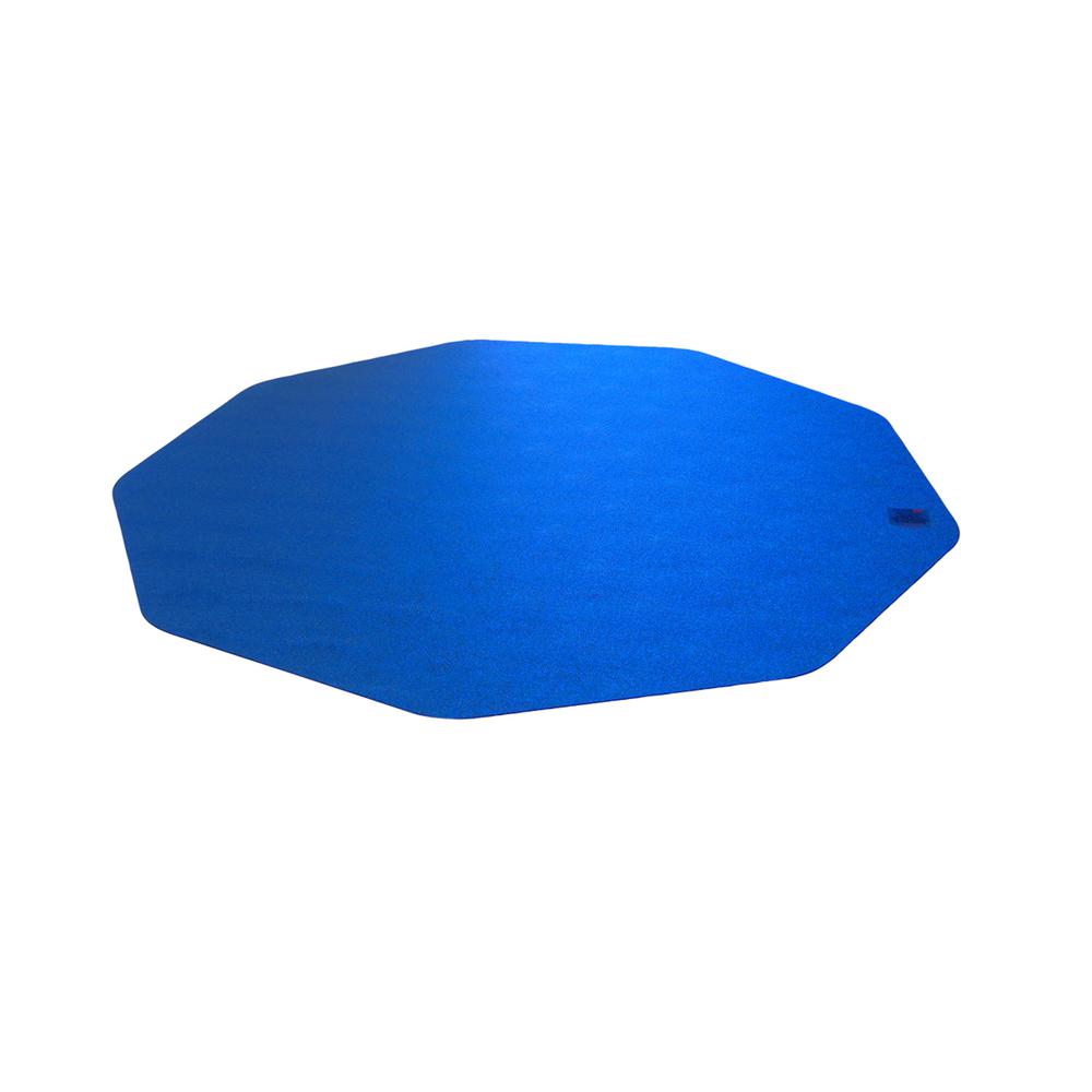 Cleartex 9Mat Ultimat Polycarbonate Chairmat for Hard Floor in Cobalt Blue (38" X 39"). Picture 4