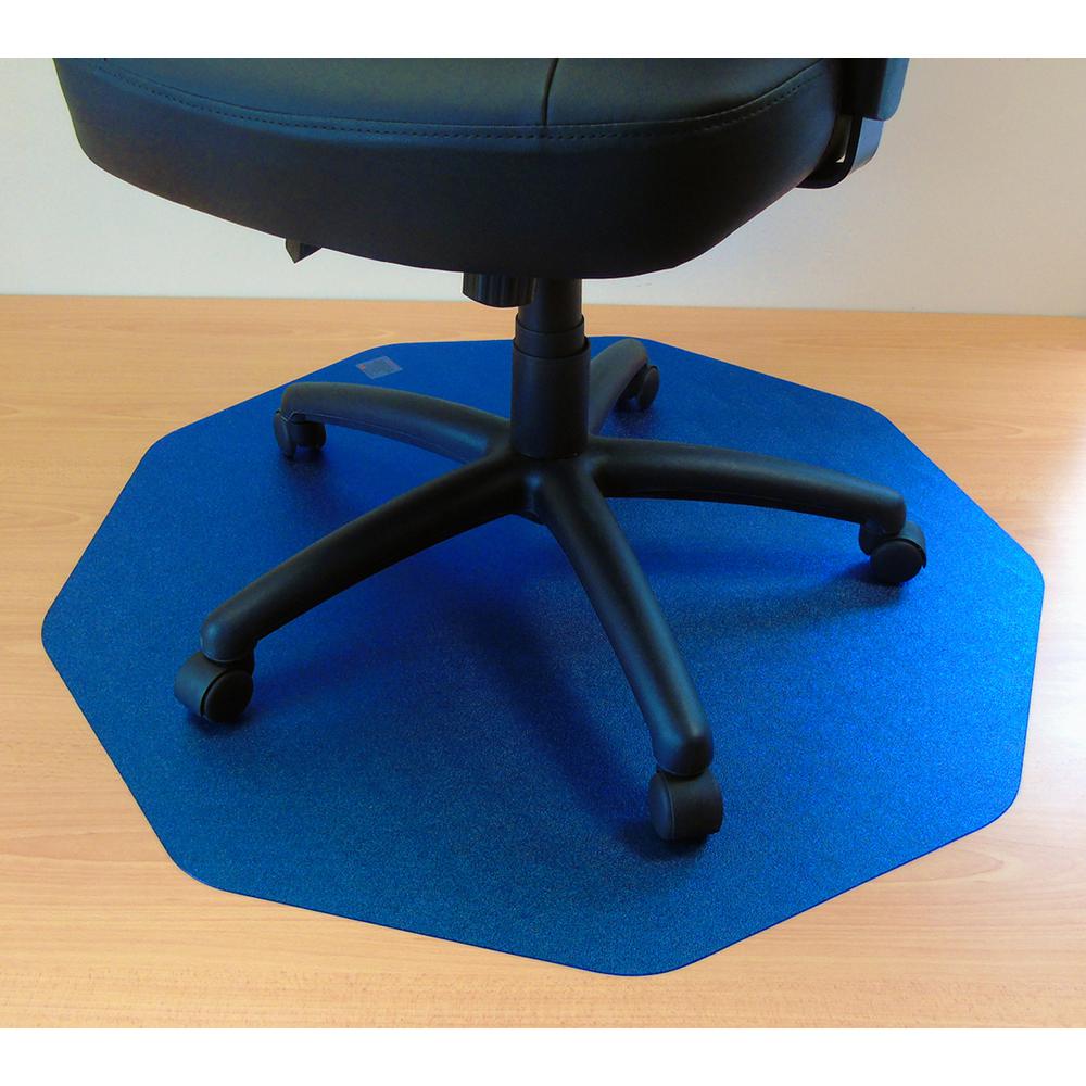 Cleartex 9Mat Ultimat Polycarbonate Chairmat for Hard Floor in Cobalt Blue (38" X 39"). Picture 1