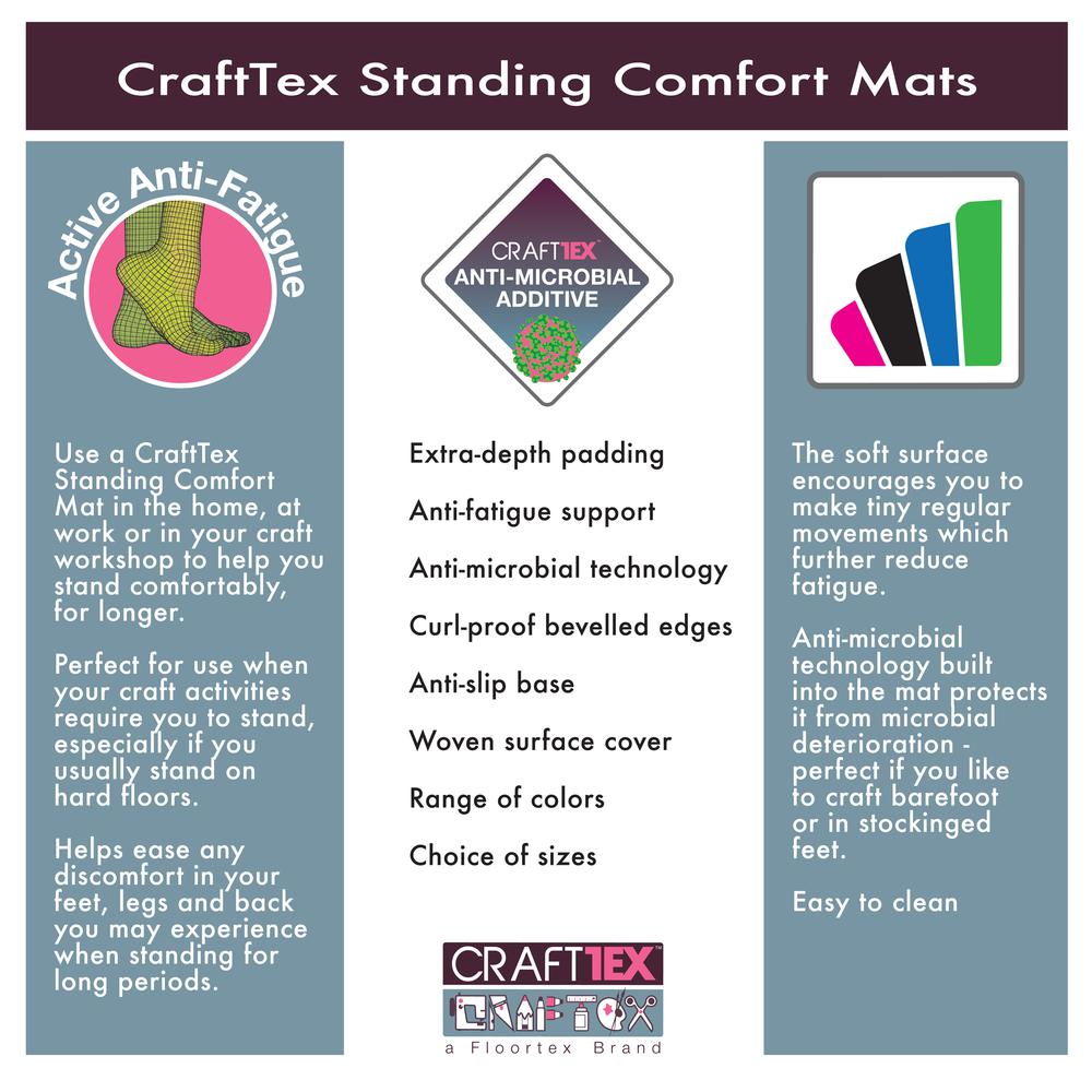 Red Standing Comfort Mat - 20" x 32". Picture 9