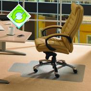 EcoTex Evolutionmat, Recyclable Chair Mat, For Standard Pile Carpets (3/8" or less), Rectangular with Lip, Size 36" x 48". Picture 1