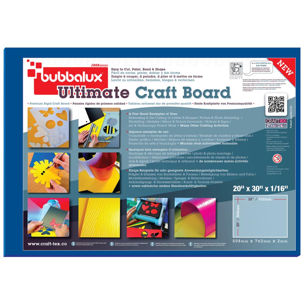 CraftTex, Bubbalux Ultimate Creative Craft Board, Marine Blue, Pack of 2, Large Size 20" x 30". Picture 2
