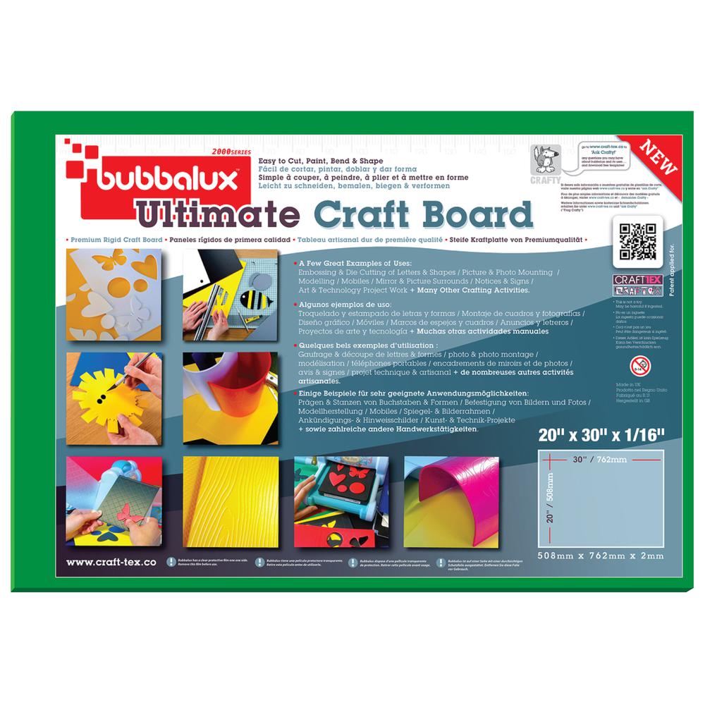 CraftTex, Bubbalux Ultimate Creative Craft Board, Forest Green, Single Sheet, Large Size 20" x 30". Picture 2