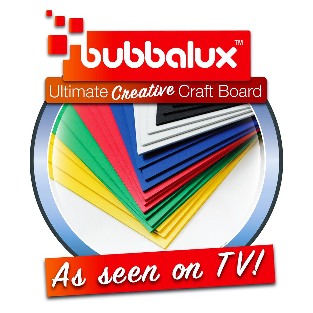 CraftTex Bubbalux Craft Board, Red, 2 Packs of 3 Letter Size