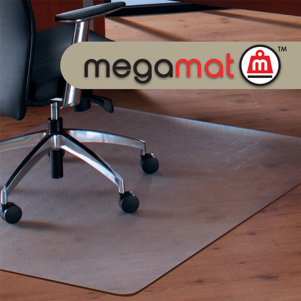 Cleartex MegaMat, Heavy Duty Chair Mat, for Hard Floors or Carpets, Size 46" x 53". Picture 2