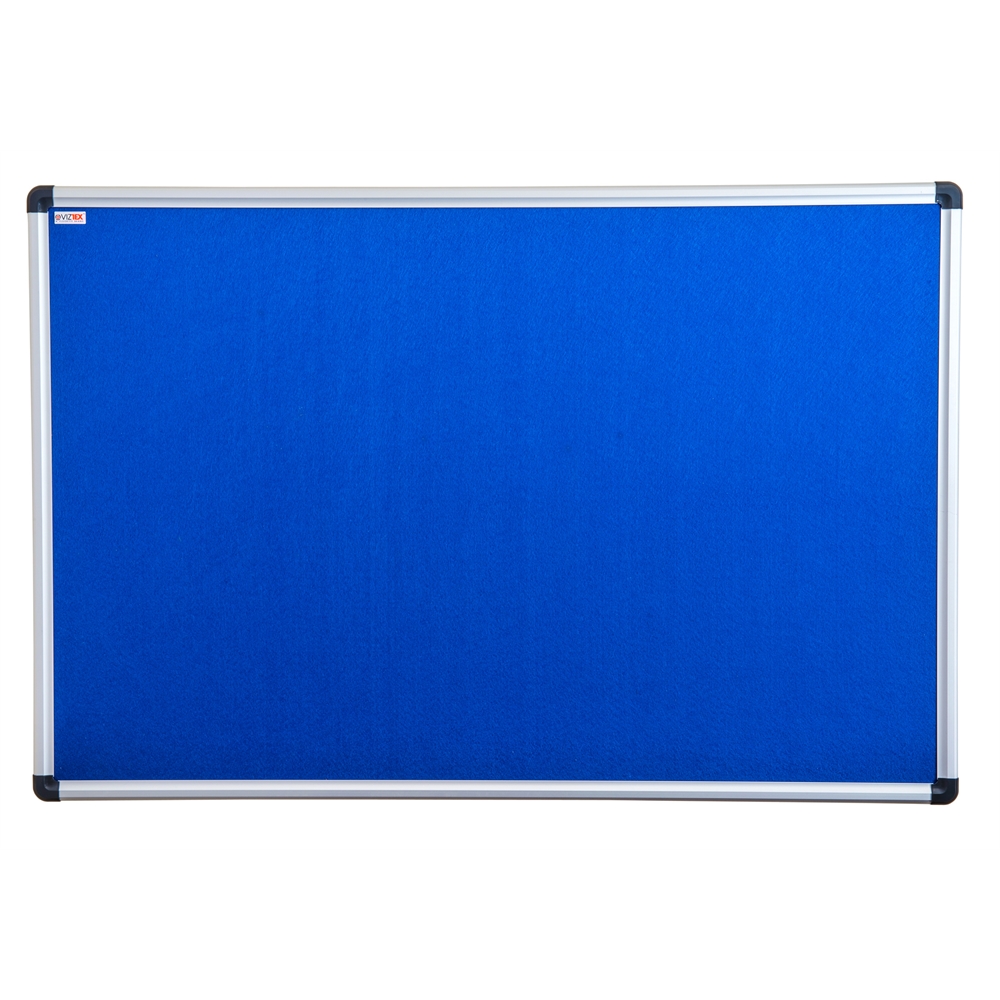 Viztex Fabric Bulletin Board with an Aluminium frame (36"x24"). The main picture.