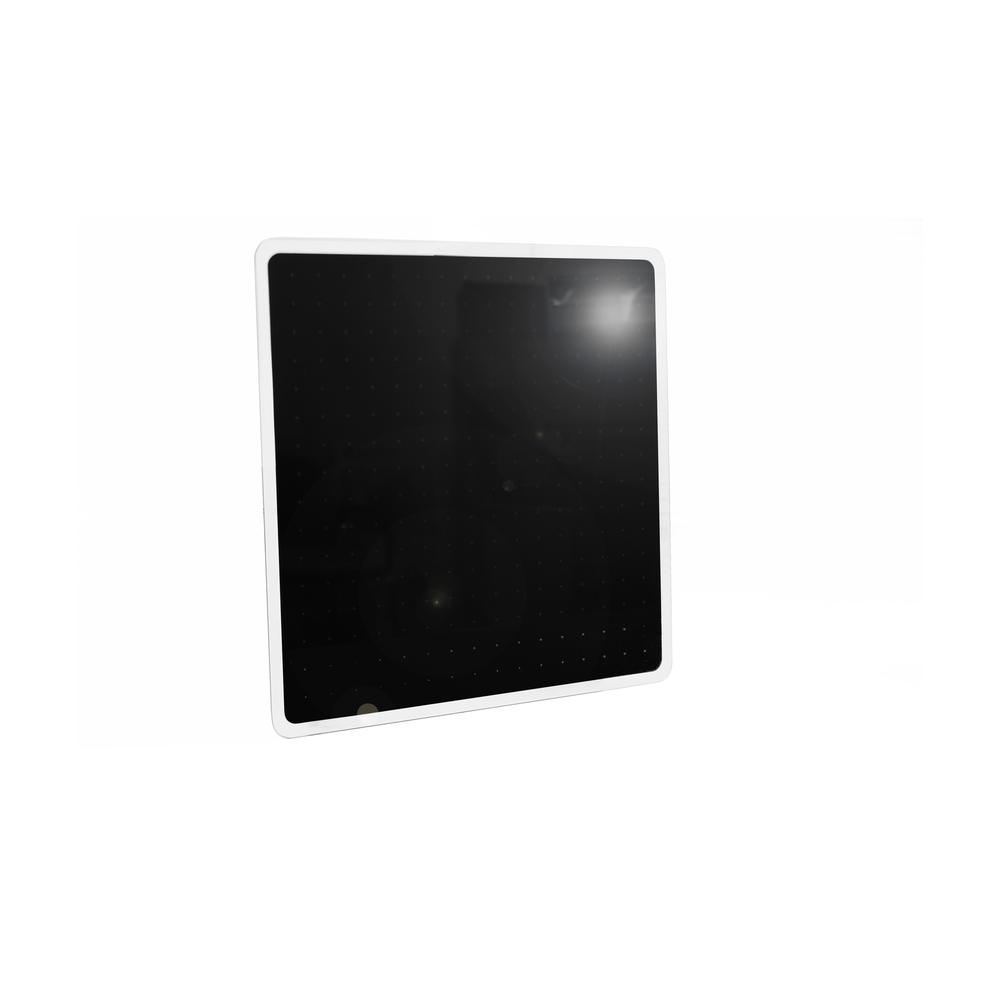 Glacier Black Multi-Purpose Grid Glass Dry Erase Board 14" x 14". Picture 3