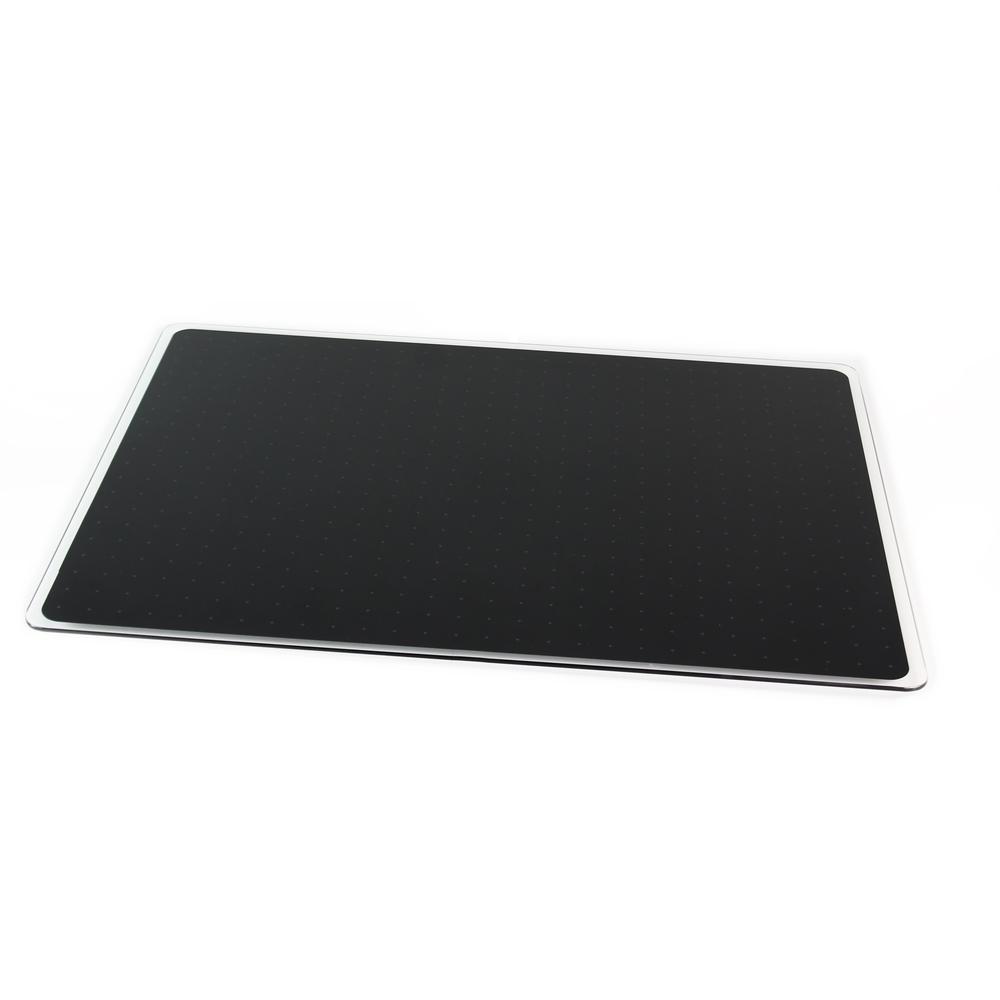Black Multi-Purpose Grid Glass Dry Erase Board 17" x 23". Picture 2
