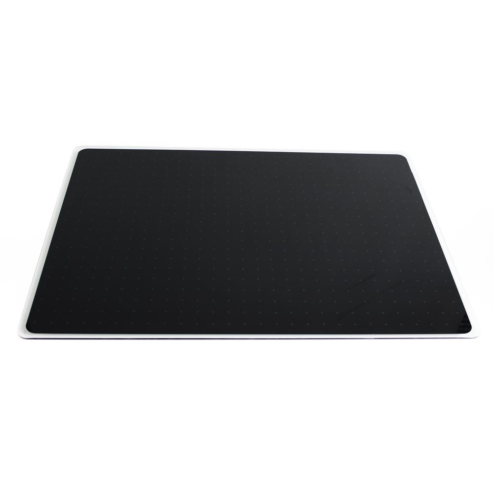 Black Multi-Purpose Grid Glass Dry Erase Board 24" x 36". Picture 8