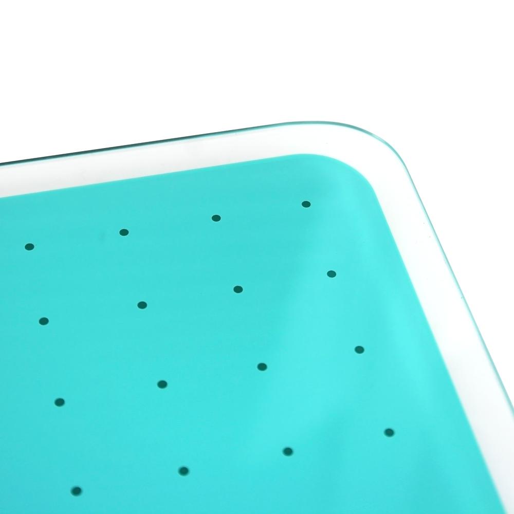 Teal Multi-Purpose Grid Glass Dry Erase Board 24" x 36". Picture 11