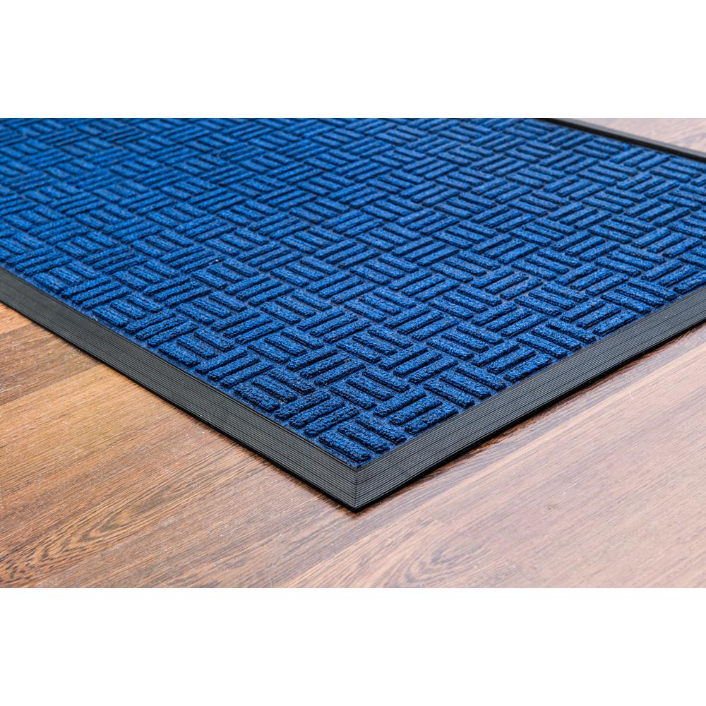 Doortex Ribmat heavy duty Indoor / Outdoor Entrance mat in Blue (48"x72"). Picture 2