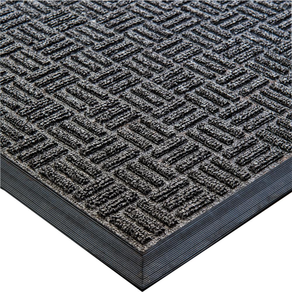 Doortex Ribmat heavy duty Indoor / Outdoor Entrance mat in Charcoal (24"x36"). Picture 1