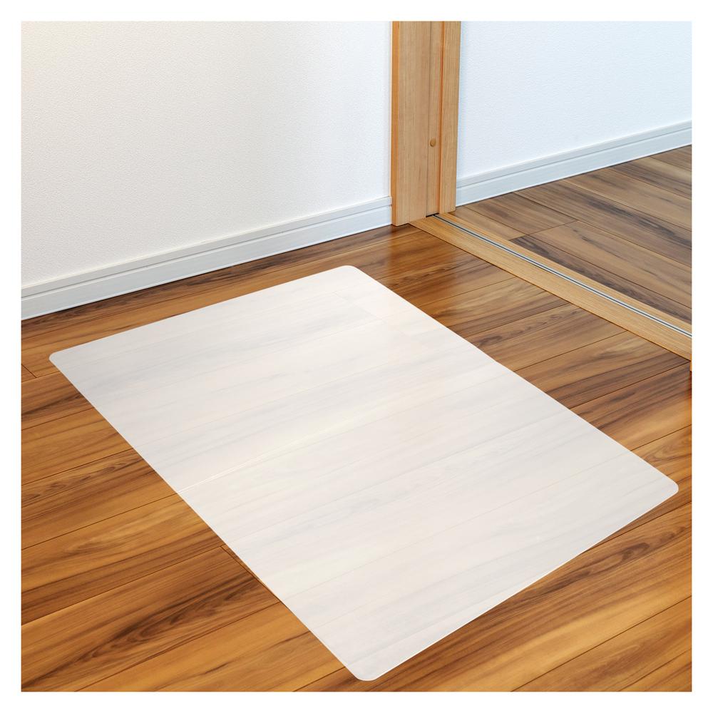 Ecotex® Polypropylene Rectangular Anti-Slip Foldable Chair Mat for Hard Floors - 46" x 57". Picture 3