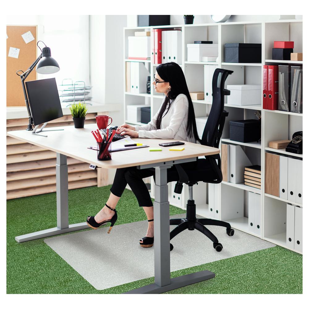 Ecotex® Polypropylene Rectangular Foldable Chair Mat for Carpets - 35" x 46". Picture 9