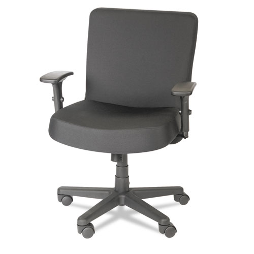 Alera XL Series Big/Tall Mid-Back Task Chair, Supports Up to 500 lb, 17.5" to 21" Seat Height, Black. The main picture.