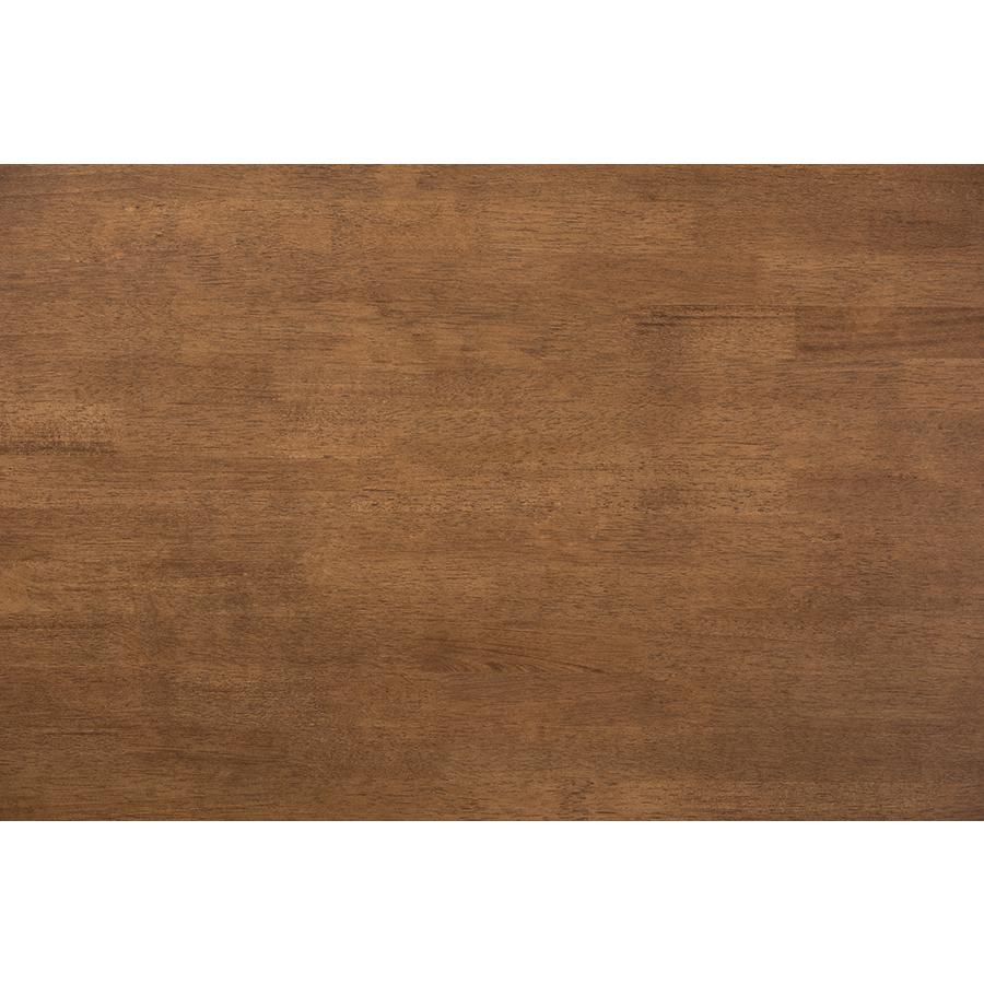 Reese Traditional Transitional Walnut Brown Finished Rectangular Wood Coffee Table. Picture 4