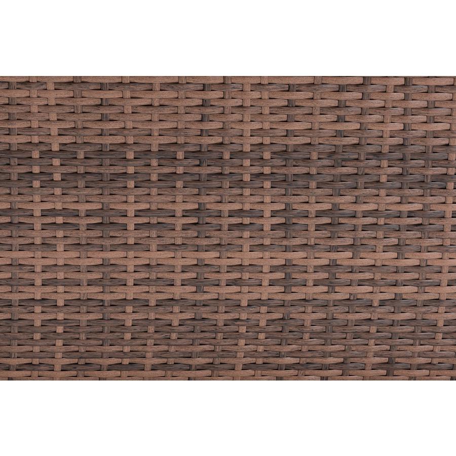 Brown Finished 4-Piece Woven Rattan Outdoor Patio Set. Picture 6