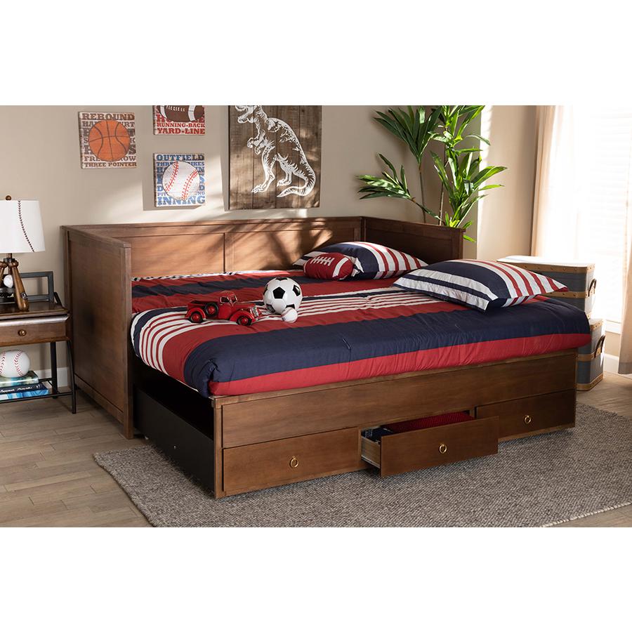 Wood Expandable Twin Size to King Size Daybed with Storage Drawers. Picture 11