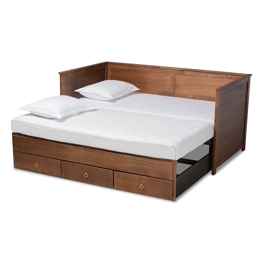 Wood Expandable Twin Size to King Size Daybed with Storage Drawers. Picture 4