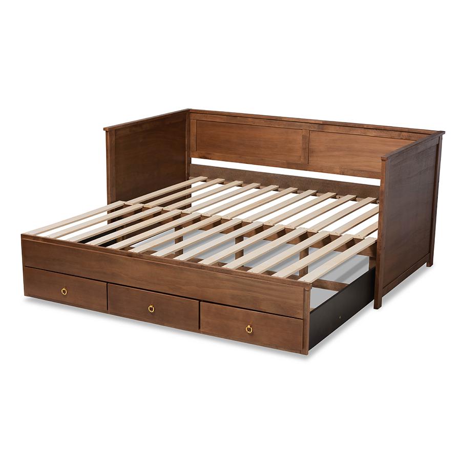 Wood Expandable Twin Size to King Size Daybed with Storage Drawers. Picture 8