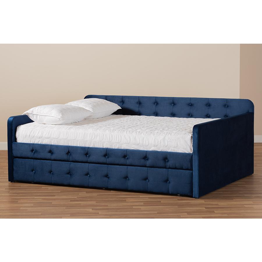 Button Tufted Full Size Daybed with Trundle. Picture 9