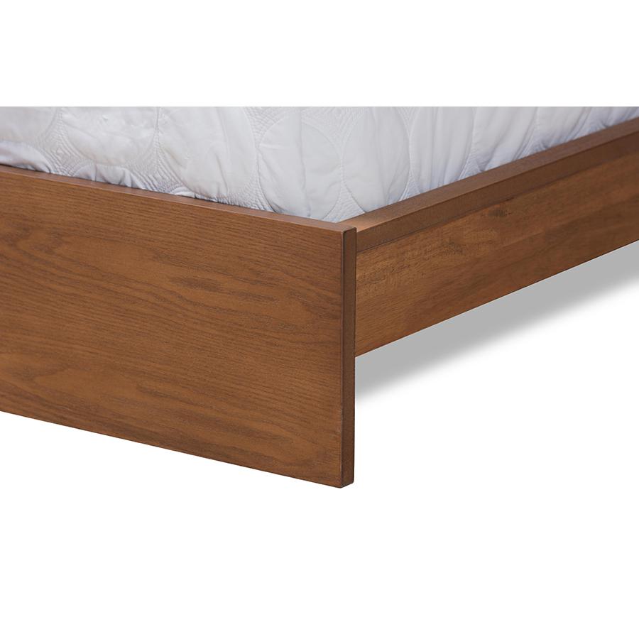 Finished Wood Queen Size Platform Storage Bed with Built-In Nightstands. Picture 7