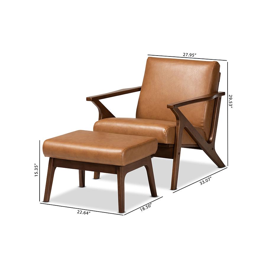 Leather Effect 2-Piece Lounge chair and Ottoman Set. Picture 8