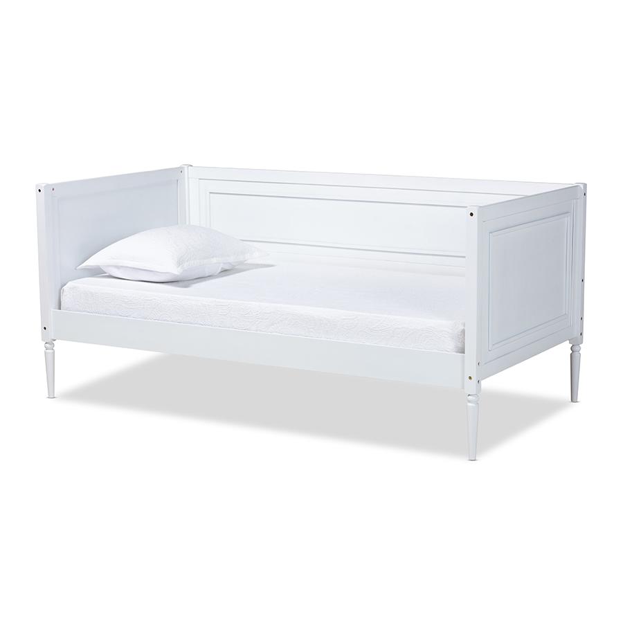 Baxton Studio Daniella Modern and Contemporary White Finished Wood Daybed. Picture 1