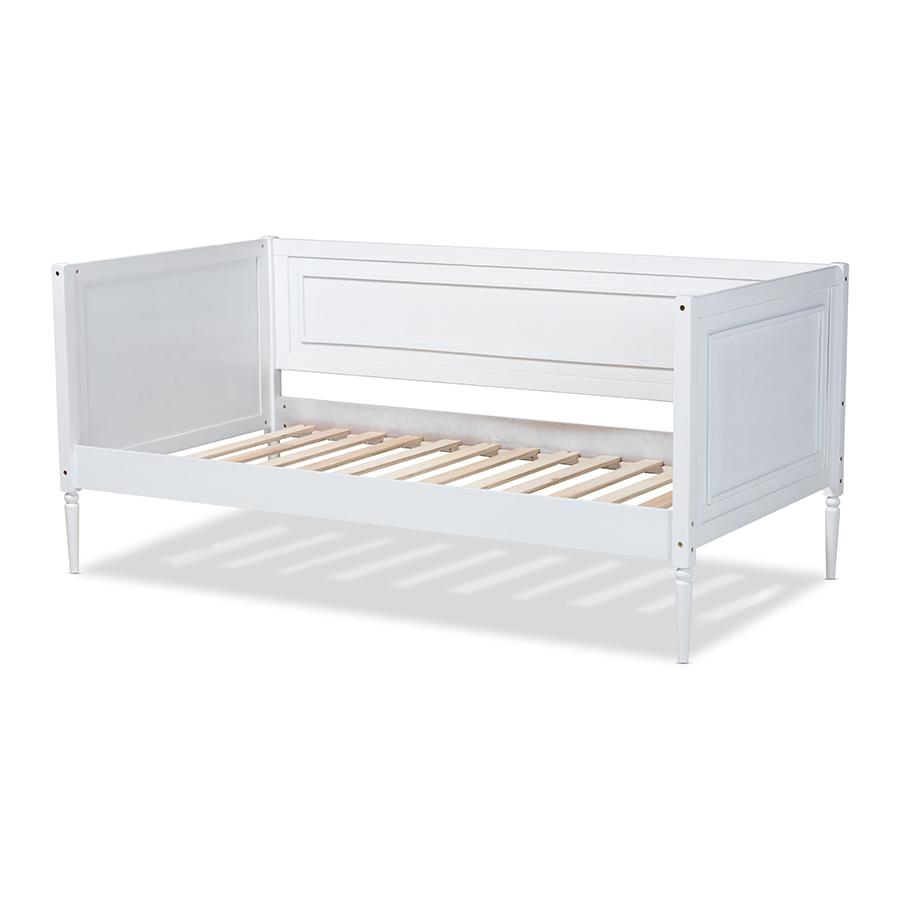 Baxton Studio Daniella Modern and Contemporary White Finished Wood Daybed. Picture 3