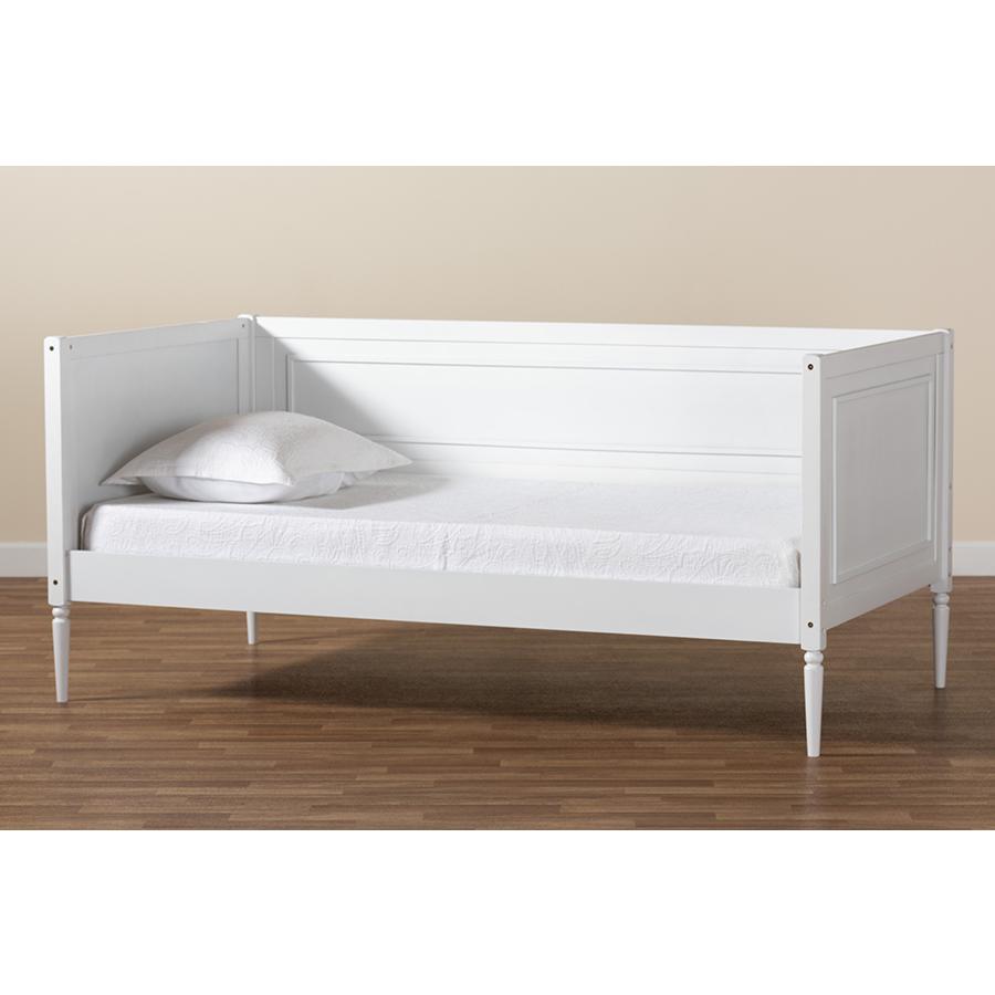 Baxton Studio Daniella Modern and Contemporary White Finished Wood Daybed. Picture 8