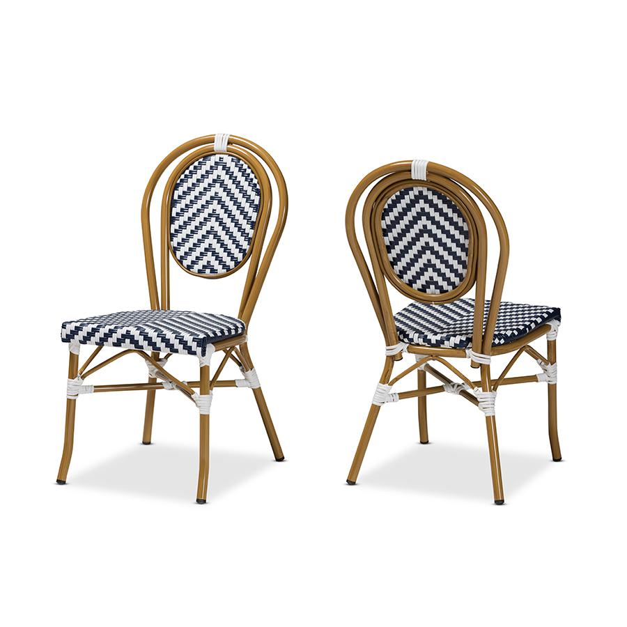 Stackable 2-Piece Bistro Dining Chair Set. Picture 1