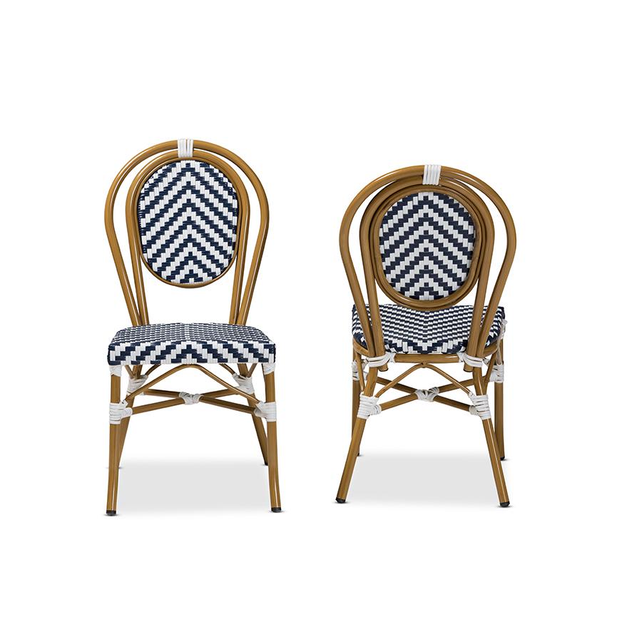 Stackable 2-Piece Bistro Dining Chair Set. Picture 2