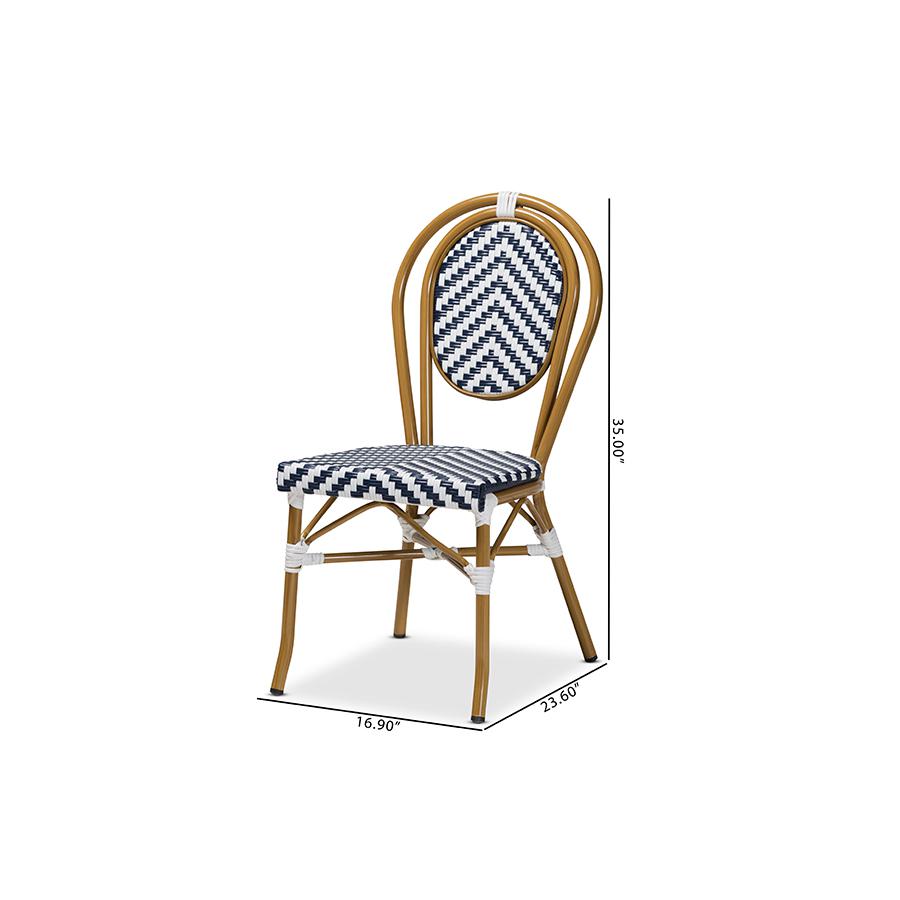 Stackable 2-Piece Bistro Dining Chair Set. Picture 8