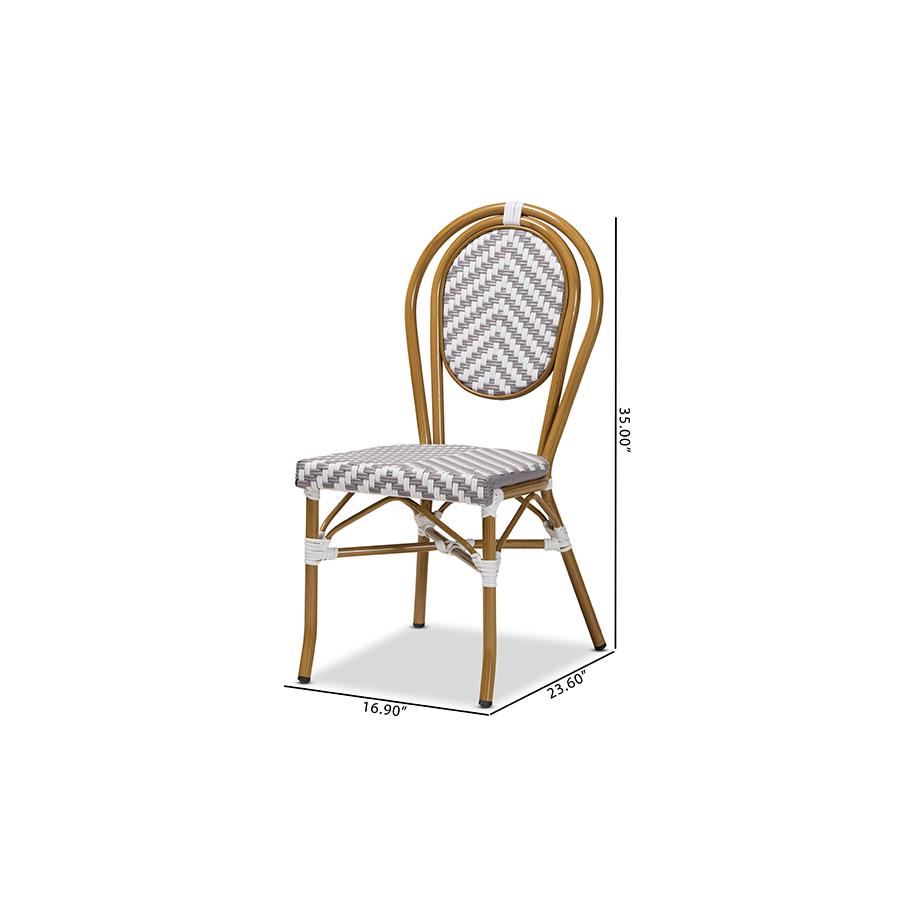 Stackable 2-Piece Bistro Dining Chair Set. Picture 8