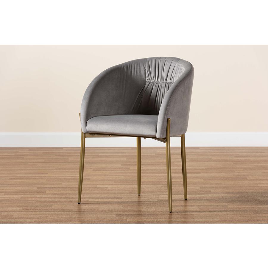 Gold Finished Metal Dining Chair. Picture 9