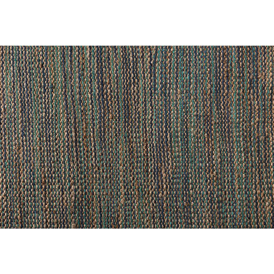Baxton Studio Michigan Modern and Contemporary Blue Handwoven Hemp Blend Area Rug. Picture 2