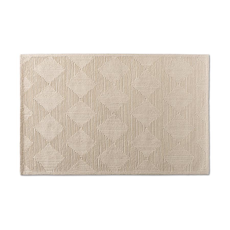 Baxton Studio Sovanna Modern and Contemporary Ivory Hand-Tufted Wool Area Rug. Picture 1