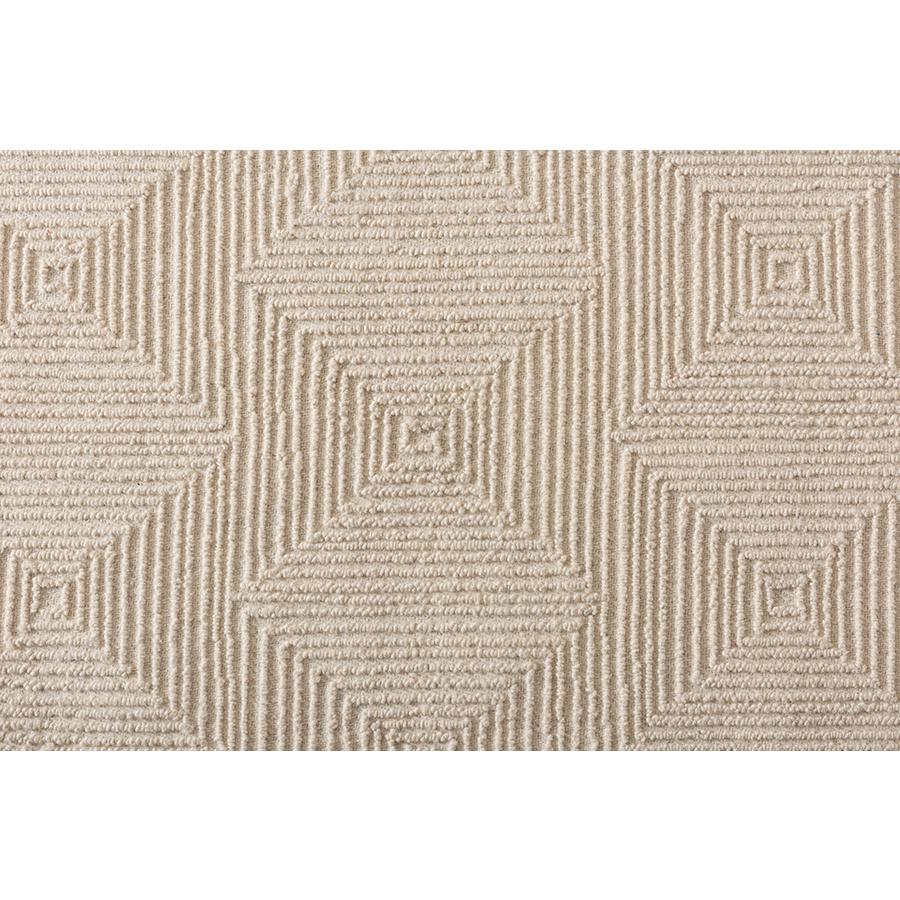 Baxton Studio Sovanna Modern and Contemporary Ivory Hand-Tufted Wool Area Rug. Picture 2