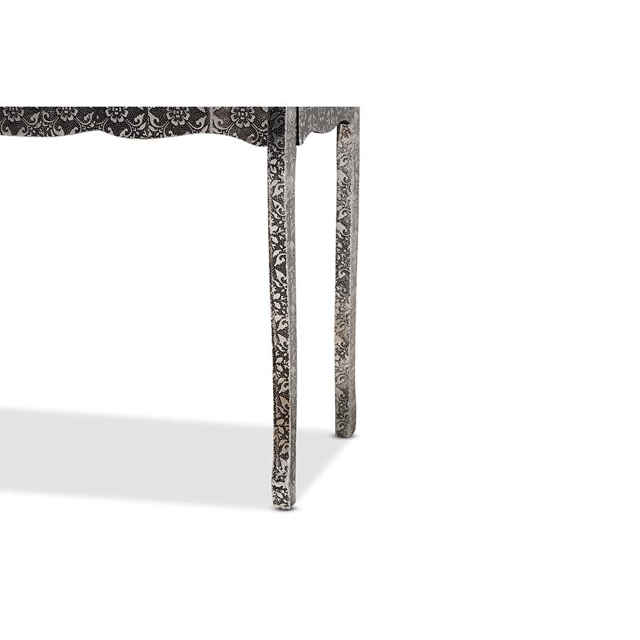 Mirrored Glass 2-Drawer Console Table. Picture 6