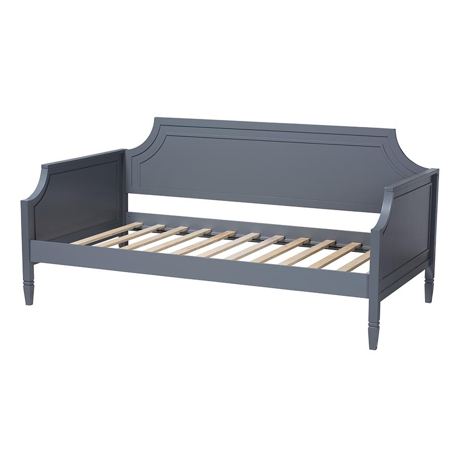Mariana Classic and Traditional Grey Finished Wood Full Size Daybed. Picture 3