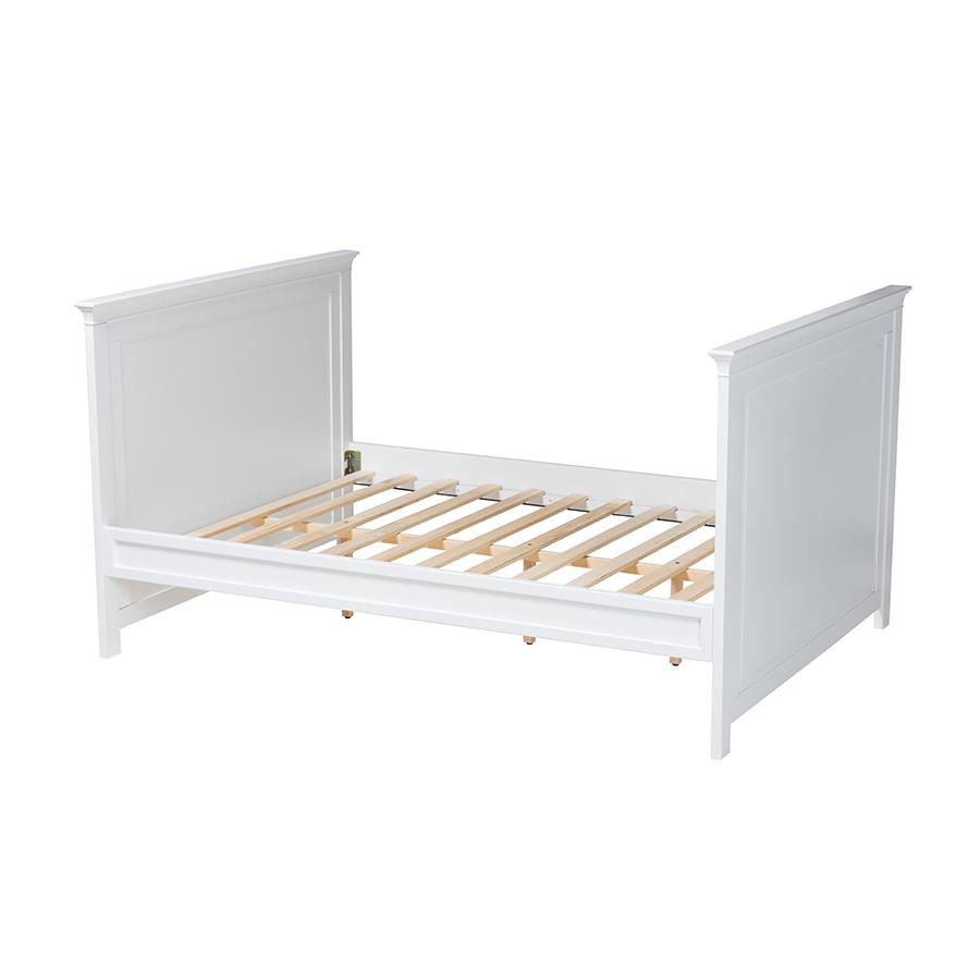Baxton Studio Ceri Classic and Traditional White Finished Wood Twin Size Daybed. Picture 3
