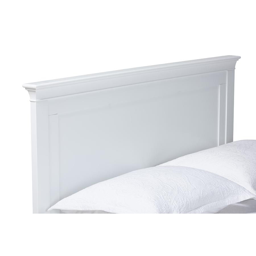 Baxton Studio Ceri Classic and Traditional White Finished Wood Twin Size Daybed. Picture 4
