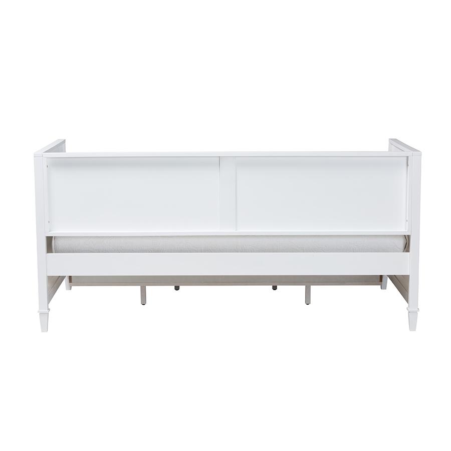Lowri Classic and Traditional White Finished Wood Twin Size 3-Drawer Daybed. Picture 8