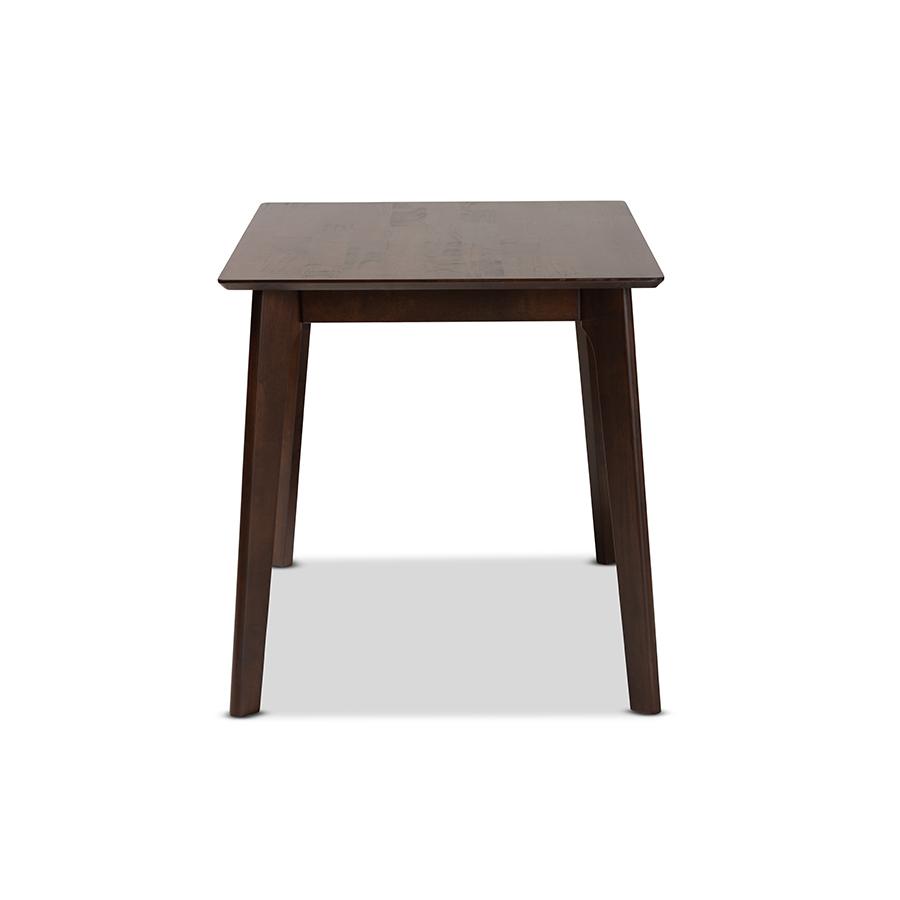 Seneca Modern and Contemporary Dark Brown Finished Wood Dining Table. Picture 3