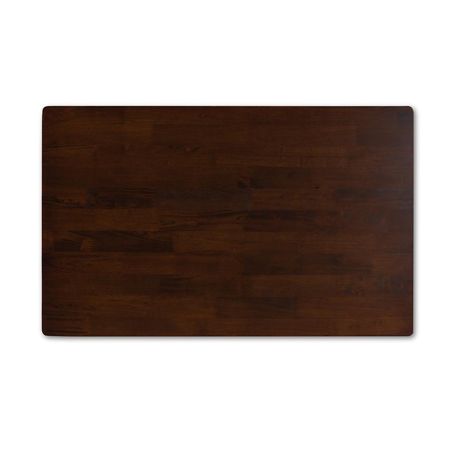Seneca Modern and Contemporary Dark Brown Finished Wood Dining Table. Picture 5
