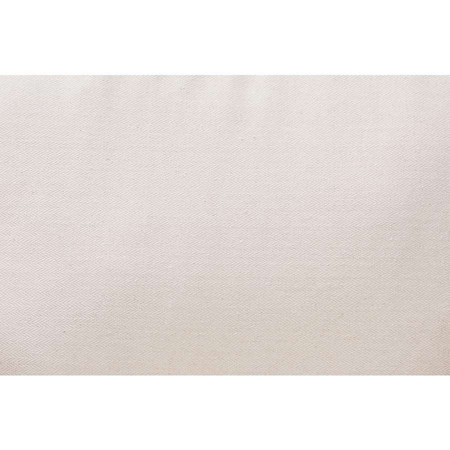 bali & pari Patsy Modern Bohemian White Fabric and Natural Brown Rattan Armchair. Picture 7
