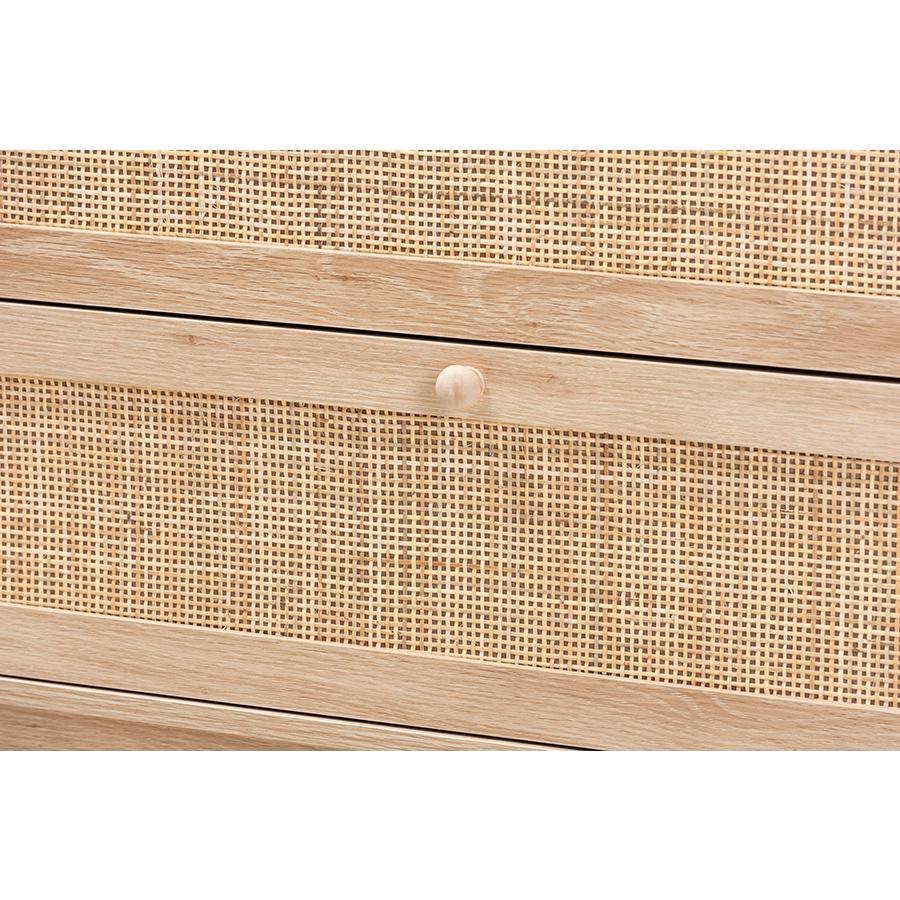 Natural Rattan 3-Drawer Storage Cabinet. Picture 5