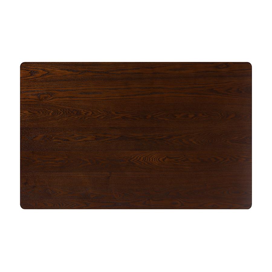 Baxton Studio Sherwin Mid-Century Modern Walnut Brown Finished Wood Dining Table. Picture 5