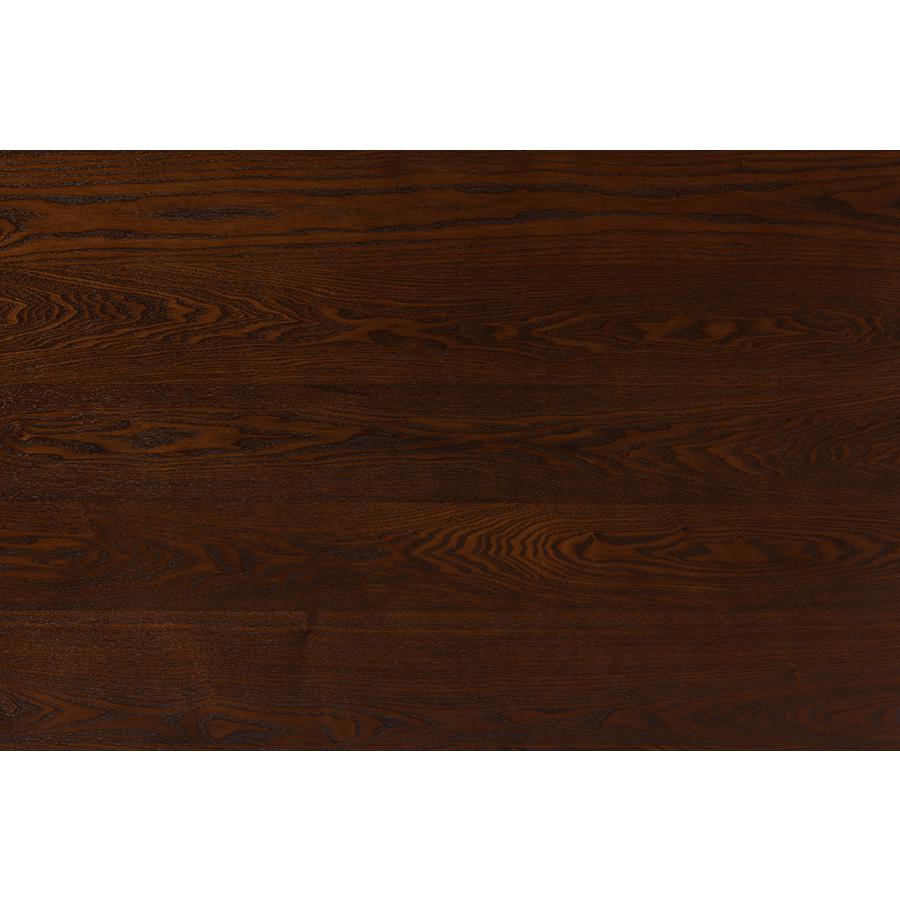 Baxton Studio Sherwin Mid-Century Modern Walnut Brown Finished Wood Dining Table. Picture 6
